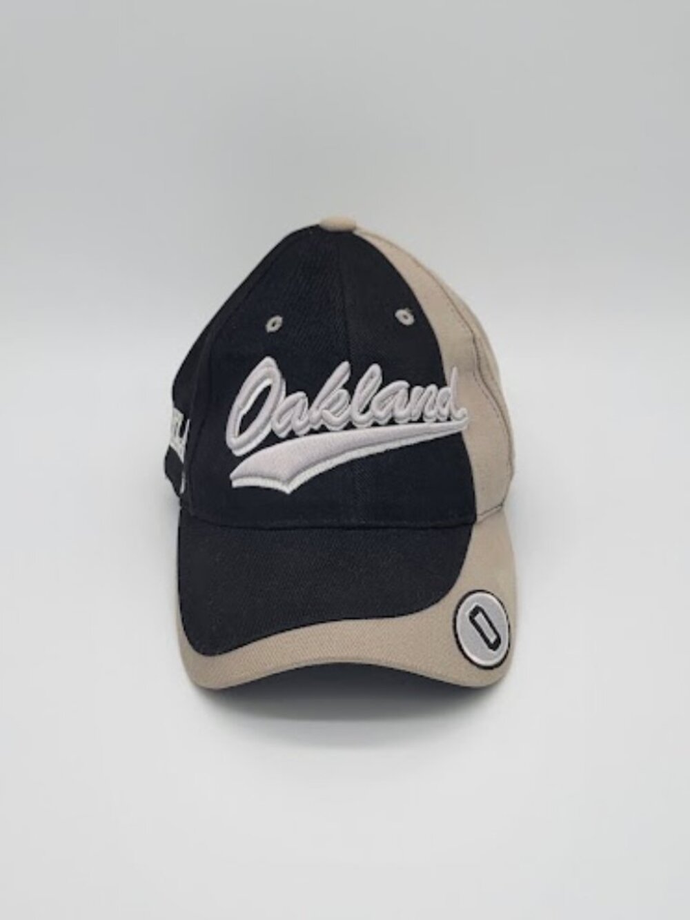 NA2 New Age II DCI Oakland Baseball Cap Black Beige Embroidered Cotton One Size